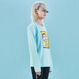 ぺーストプリント長袖Tシャツ / PACED (4498236440694)