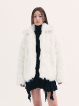 Popo fur jacket WHITE