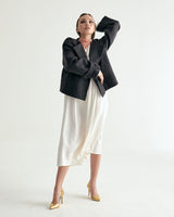 W.BYRDEYE WOOL BELTED CROPPED COAT - DARK GRAY (6636057788534)