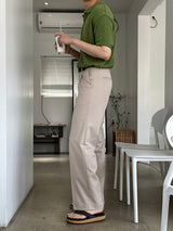 アンダーブックルオープンカラーショートスリーブニットウェア / Ander Bookle Open Collar Cool Short-Sleeved Knitwear (4 colors)