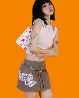 ベルトポイントスリーブレストップ / belt point sleeveless (2 color)