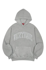 VENTIQUE Pigment Logo embroidery Hoodie 3color
