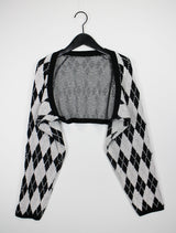 アーガイルニットボレロ / Argyle Knit Bolero (3color)
