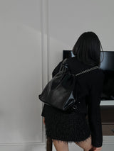Classic metal linkle chain backpack (4 colors)