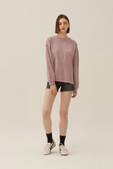 スポーツピグメントロングTシャツ／KIRSH SPORTS PIGMENT LONG SLEEVE T-SHIRT [PINK]