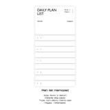 プランリストメモパッド/Plan list memopad