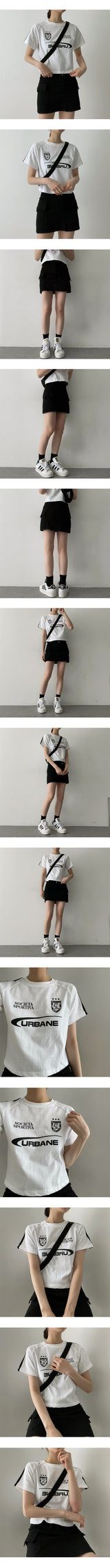ポリウエストストラップカーゴミニスカート / Poli Waist Strap Cargo Mini Skirt