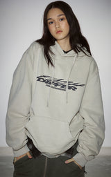  GRAFFITI CRACK HOODIE_BEIGE GRAY
