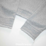 0MW tough cutting hoodie_melange gray
