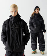 ラウンドラインフーデッドジャケット/BSR2223FWJK045 ROUND LINE HOODED JACKET BLACK