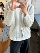 キャッシュクロップカーディガン / [Premium] Cash crop cardigan (5 colors)