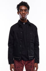 VICTOR BLACK DENIM JACKET (6574166474870)