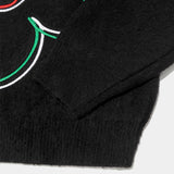 Clover Embroidered Knit
