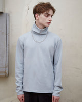 バックジップタートルネックロングスリーブカットソー/ BACK ZIP TURTLENECK L/S (4574075617398)