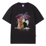 バタフライキャットTシャツ/tint butterfly cats tee (PT0081)