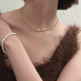 5mm パールブレスレット / 5mm pearl bracelet (M size)