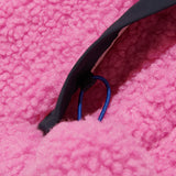 KIRSH X MISAKI KAWAI FLEECE MIX PATCH STADIUM JACKET [PINK]