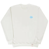 [UNISEX] Small cloud smile white clip sweatshirt (6655505006710)