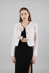 ツイードリボンジャケット / Tweed Ribbon Jacket Pink