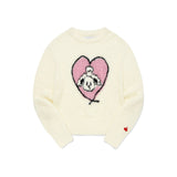 Witty Bunny ホリデーグラフィックニット [IVORY]