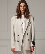 Two-button suit jacket - Ivory (4622119043190)