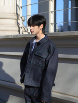 Rerap Non Fade Denim Stitch Jacket (2color)