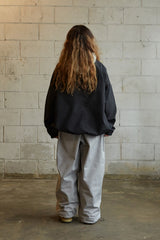 ワイドフーディージャケット/BSR2223FWJK047 WIDE HOODED JACKET BLACK