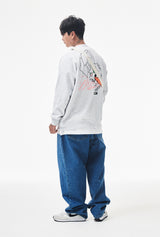 バギーデニムパンツ/MBSRCOPT100 MID90 BAGGY DENIM PANTS DEEPBLUE