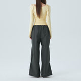 DAS DOUBLE STRAP PANTS / CHARCOAL