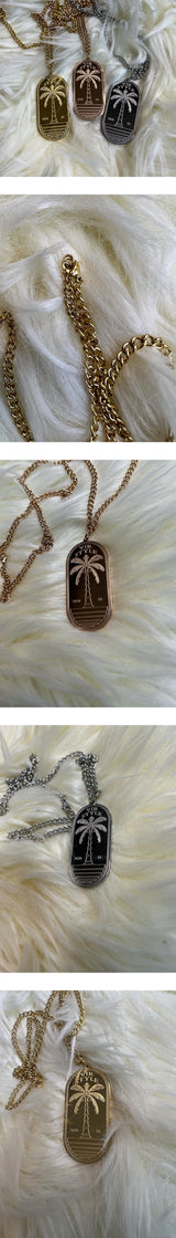 Signature Palm Tree Necklace 3COLOR