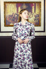 flower v neck blouse (6651912552566)