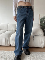 ローカルカラーマッチングワイドデニムパンツ/no.116 local color matching wide denim pants