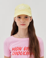 CAT HUMAN LOVE BALL CAP_YELLOW