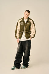 FLEECE PADDED JACKET - KHAKI
