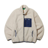 グラフィックフリースジャケット/GRAPHIC FLEECE JACKET IVORY (6698688479350)