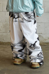 ウェーブベルベットスーパーワイドボックスパンツ / BSR2223FWPT016 ZGZG WAVE VELVET SUPER WIDE BOX PANTS WHITE