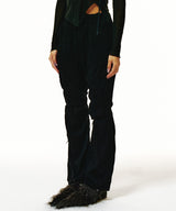 221-WAVE KNIT RIBBON BOOT CUT PANTS (6677538930806)