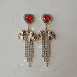 パーティーリボンプリンセスピアス / Party Ribbon Princess Piercing - Red