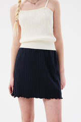 スモールチェリーポップルニットスカート / SMALL CHERRY POPPLE KNIT SKIRT [NAVY]