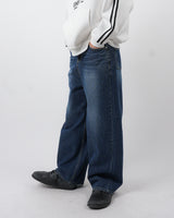 ベルトループディティールフラップデニムジーンズ / belt loop detail flap denim jeans