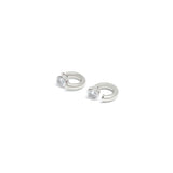 ワンポイントフープピアス / One Point Hoops_Silver