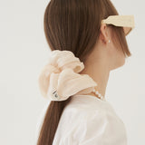 BASIC SHIRRING HAIR BAND (IVORY) (6579680542838)