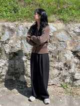 Bear hidden button cardigan