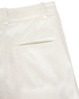 [REORDER] Pleated Logo-Tape Trousers _ White