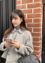 [SHOPPERMADE] ブロンドウールショートコート (3color)