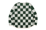 チェッカーボードニットトップス / CHECKER BOARD KNIT TOP_GREEN