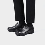 DAVID STONE レザー ダービーシューズ / DAVID STONE LEATHER DERBY SHOES (track vibram edition)