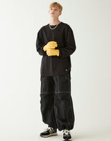 パラシュートパンツ/PARACHUTE PANTS BLACK