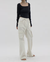 カーゴジッパーポイントパンツ / Cargo Zipper Point Pants (3color)