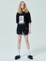 キャンペ-ンTシャツ/[ENJOY YOUR MEAL] CAMPAIGN 1/2 T-SHIRT SKEWER _BLACK